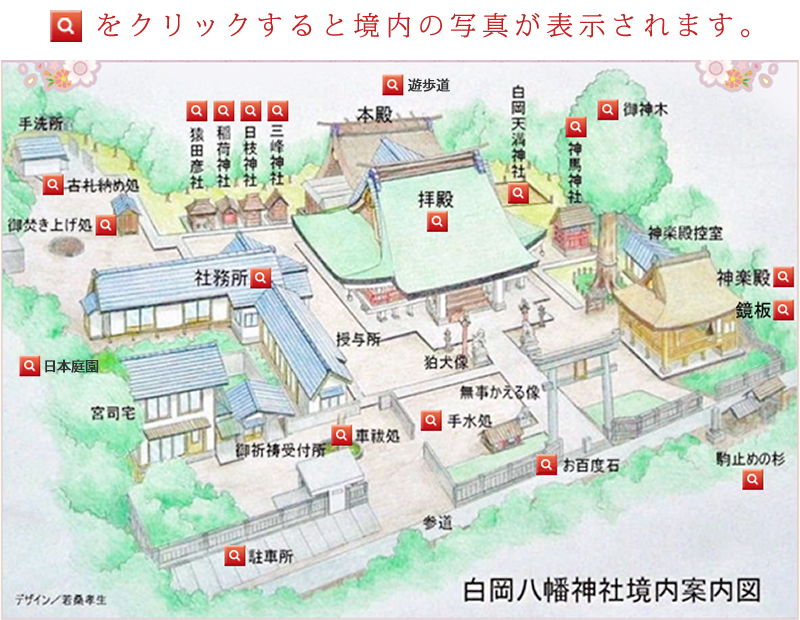 白岡八幡神社境内案内図